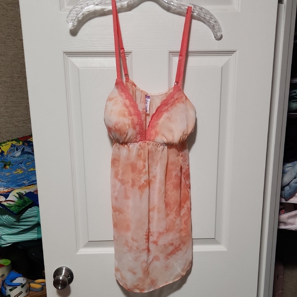 Elegant Pink‎ Tie-Dye Chemise
